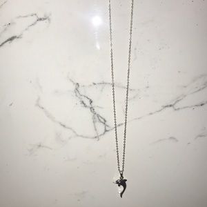 silver dolphin necklace